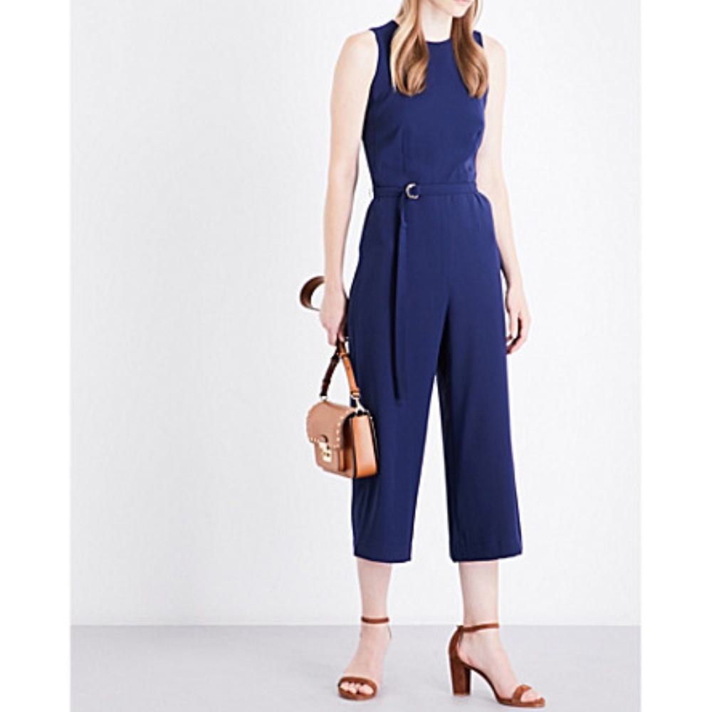 NWT Michael Kors Cady Belted Jumpsuit